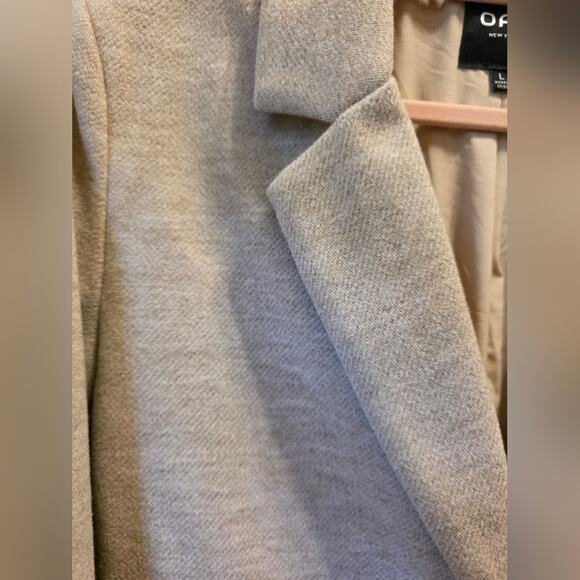 OAT New York Light Tan Oversized Boyfriend Blazer NWOT Size Large - Picture 4 of 7